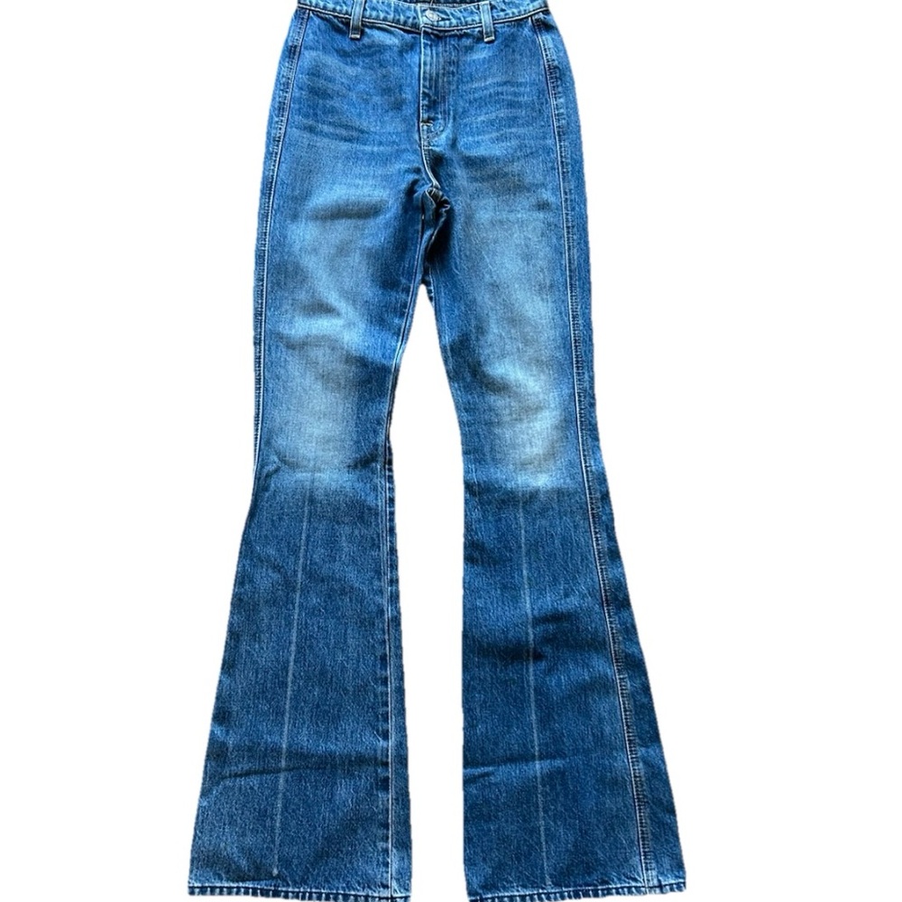 7 For All Mankind Flare High Rise Women’s Size 25 Blue Jeans